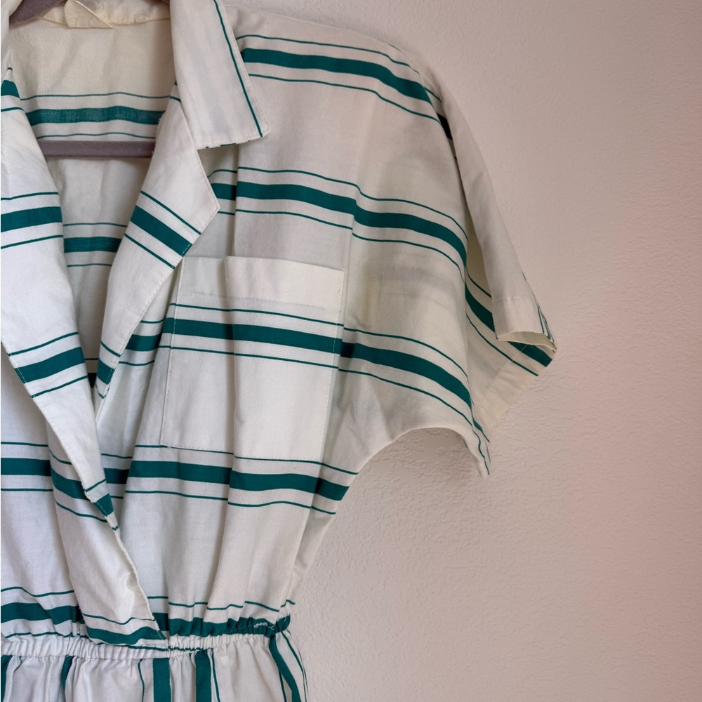Vintage Midi Dress with Tie Front and Dolman Sleeves - Picture 4 of 14